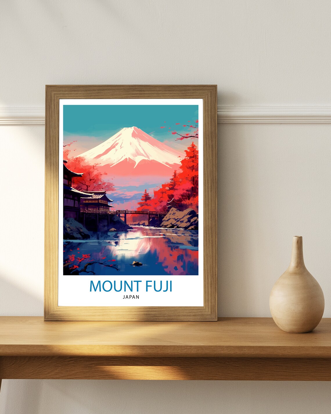 Mount Fuji Travel Print, Japanese Landscape Art - Image 2