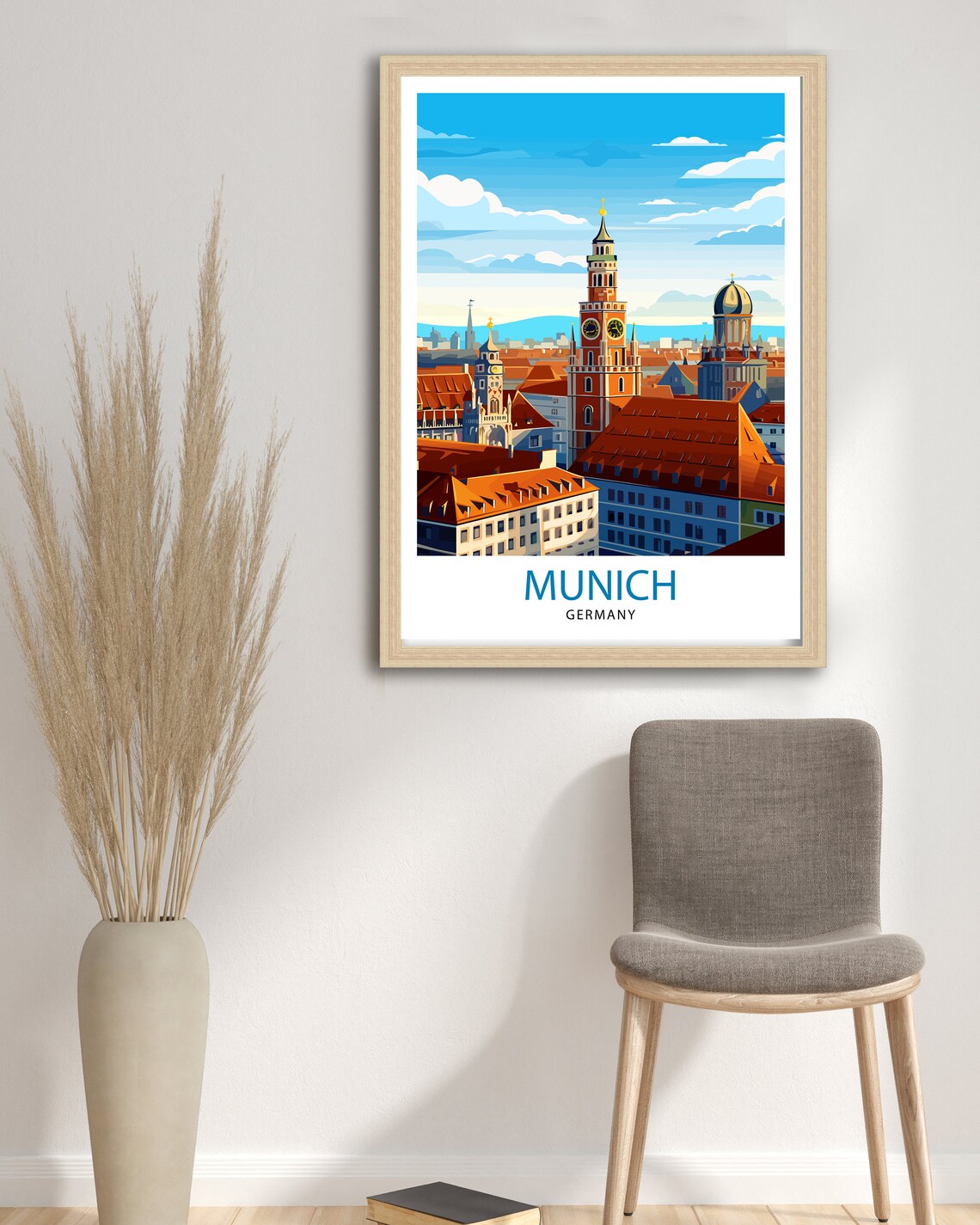 Munich Germany Travel Poster, Munich Wall Decor - Image 3