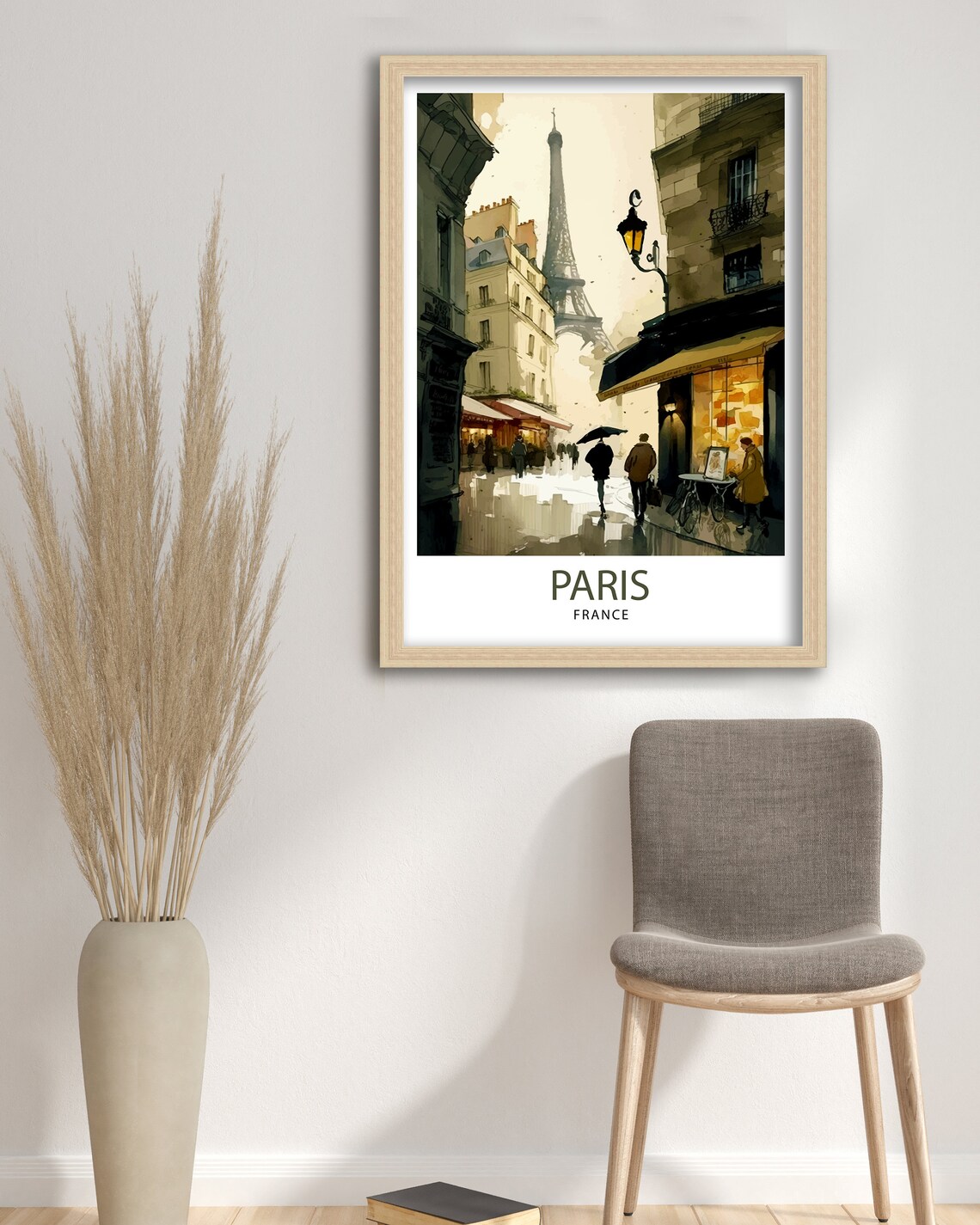 Paris France Vintage Travel Poster, France Decor - Image 3