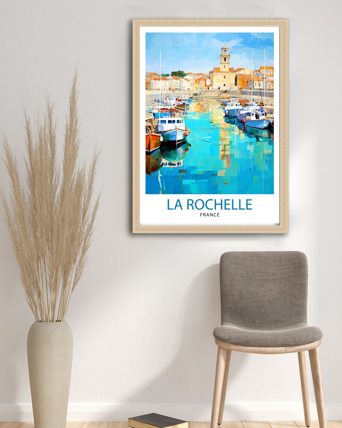 La Rochelle Travel Poster, France Illustration - Image 3