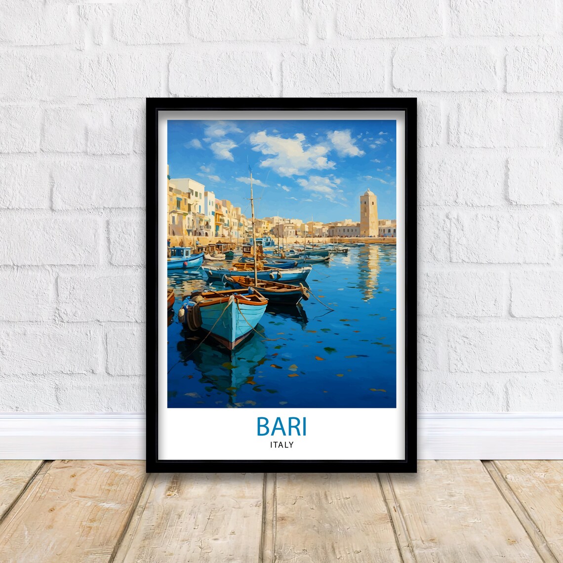 Bari Italy Travel Poster, Europe Wall Decor - Image 2