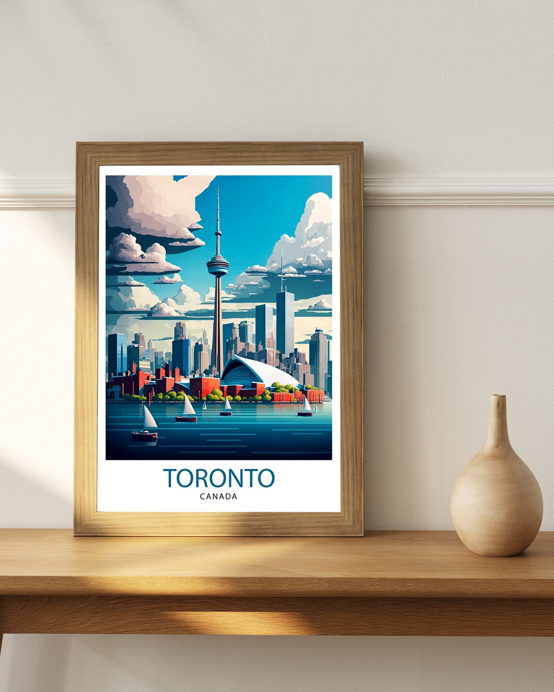 Toronto Canada Travel Poster, Canada Illustration - Image 2