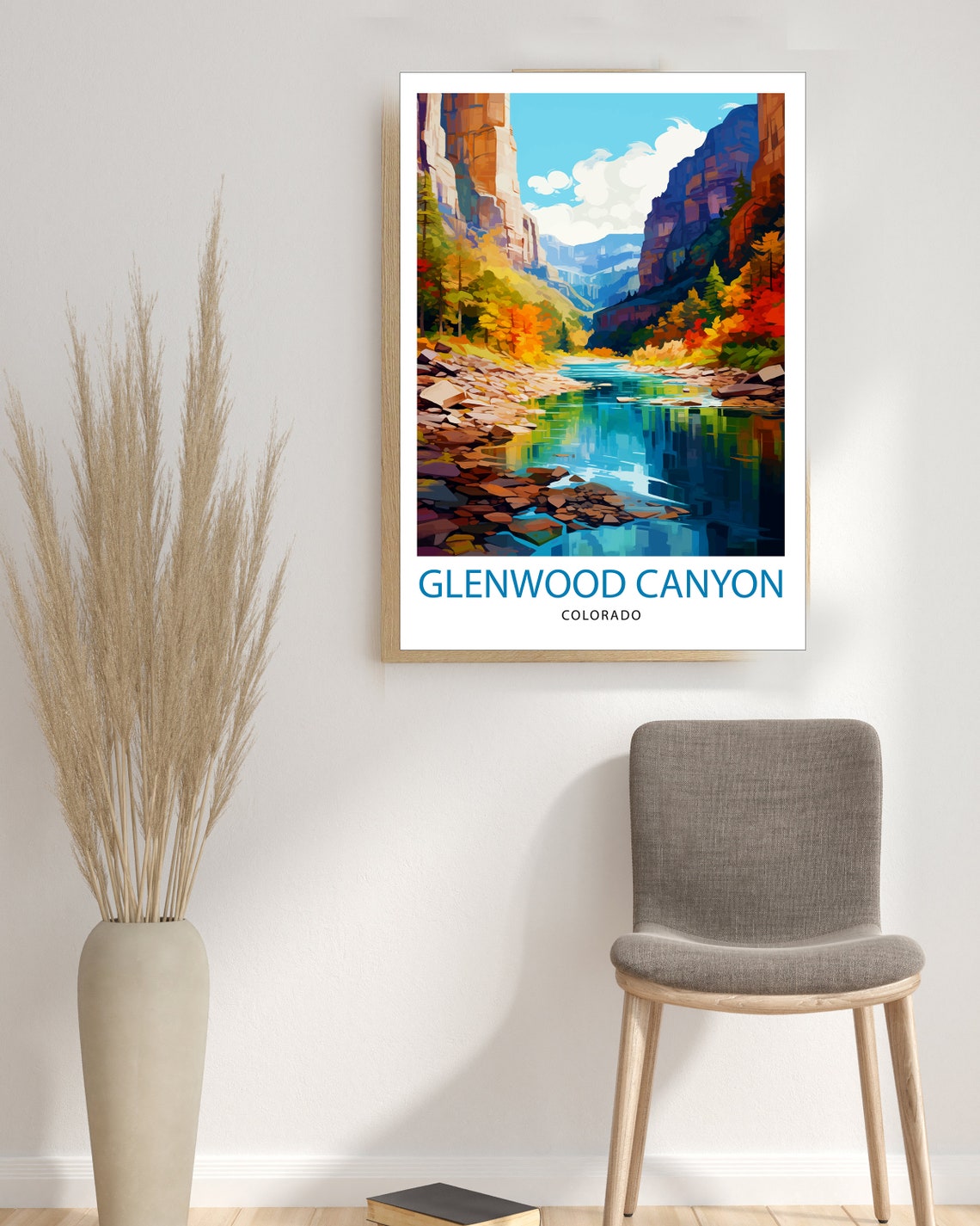 Glenwood Canyon Colorado Travel Print Colorado Wall Decor Glenwood Canyon Poster Rocky Mountain Travel Prints Colorado Art Print Glenwood - Image 3