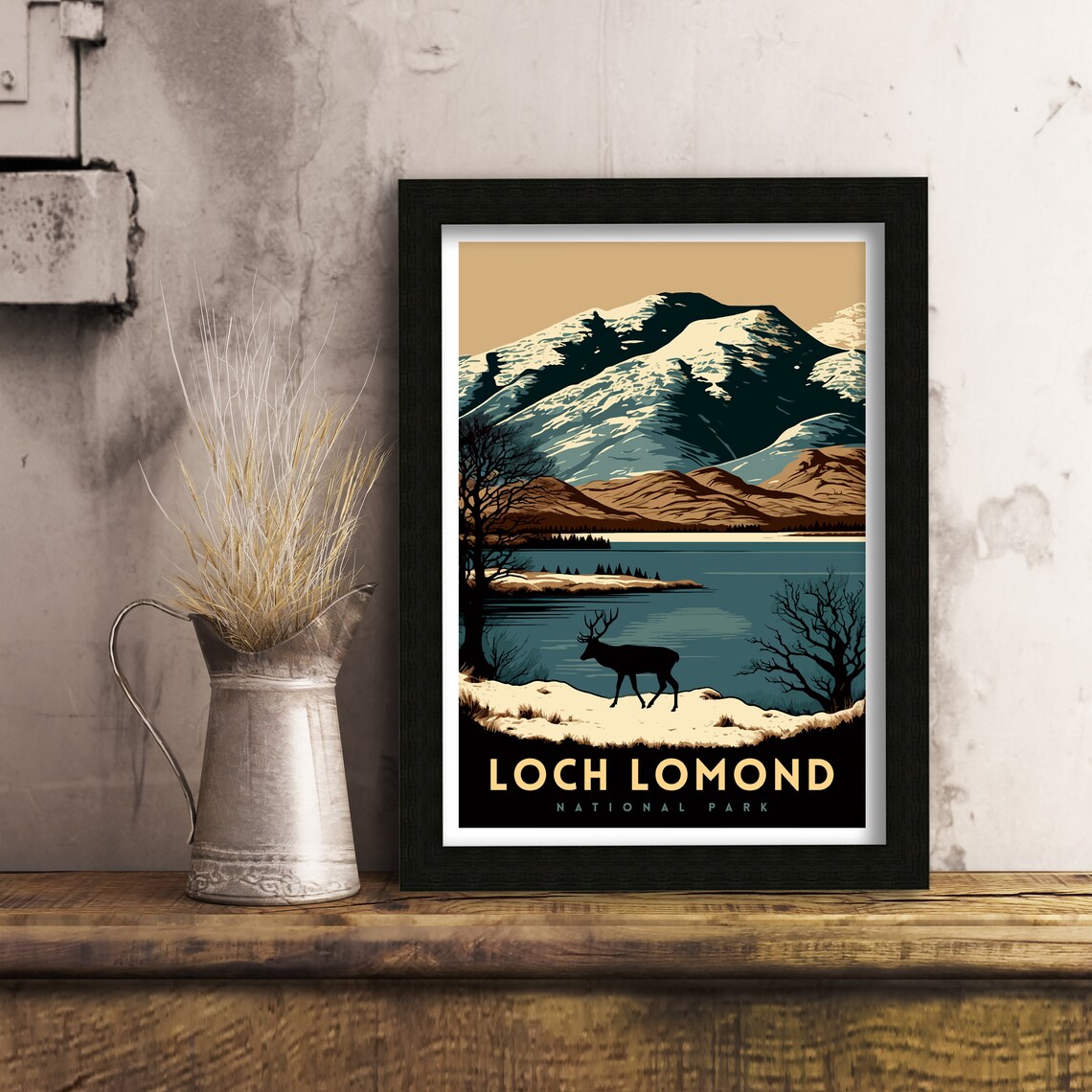 Loch Lomond Travel Poster, Scottish Highlands Print - Image 2