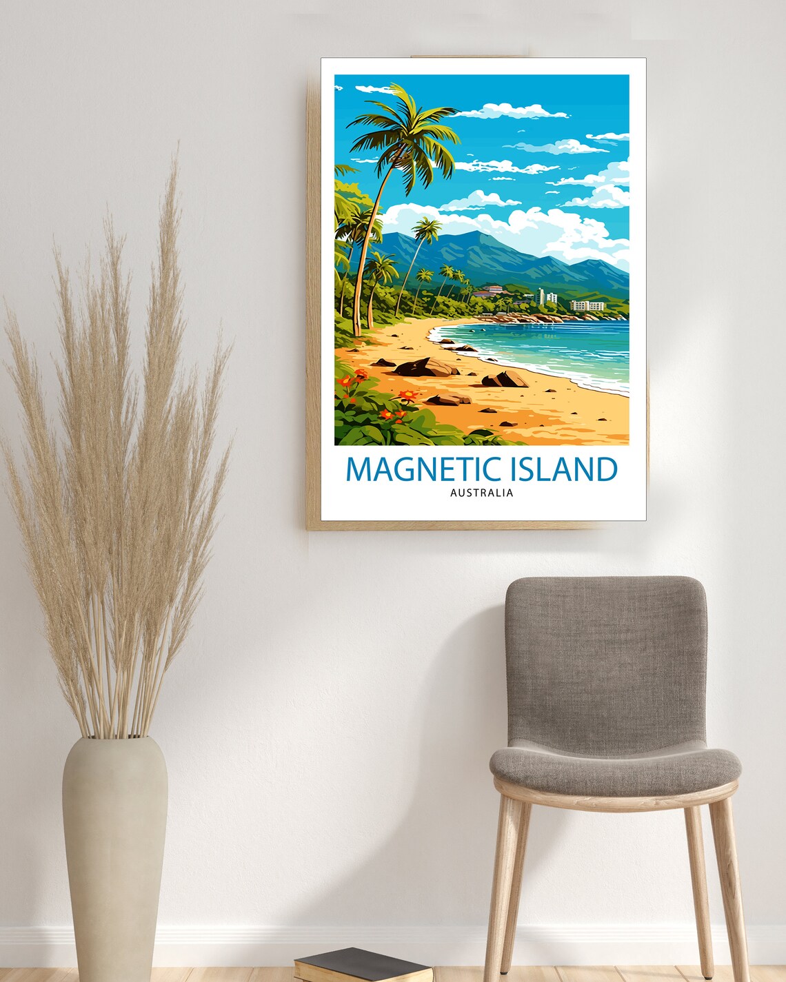 Magnetic Island Travel Poster, Tropical Island Art - Image 3