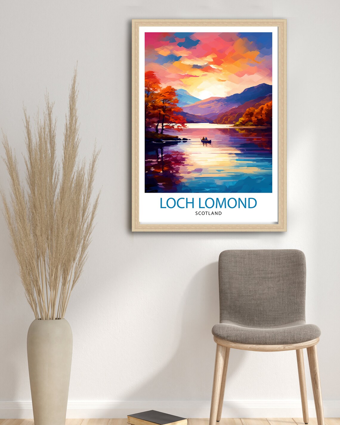 Loch Lomond Travel Poster, Scotland Wall Decor - Image 3