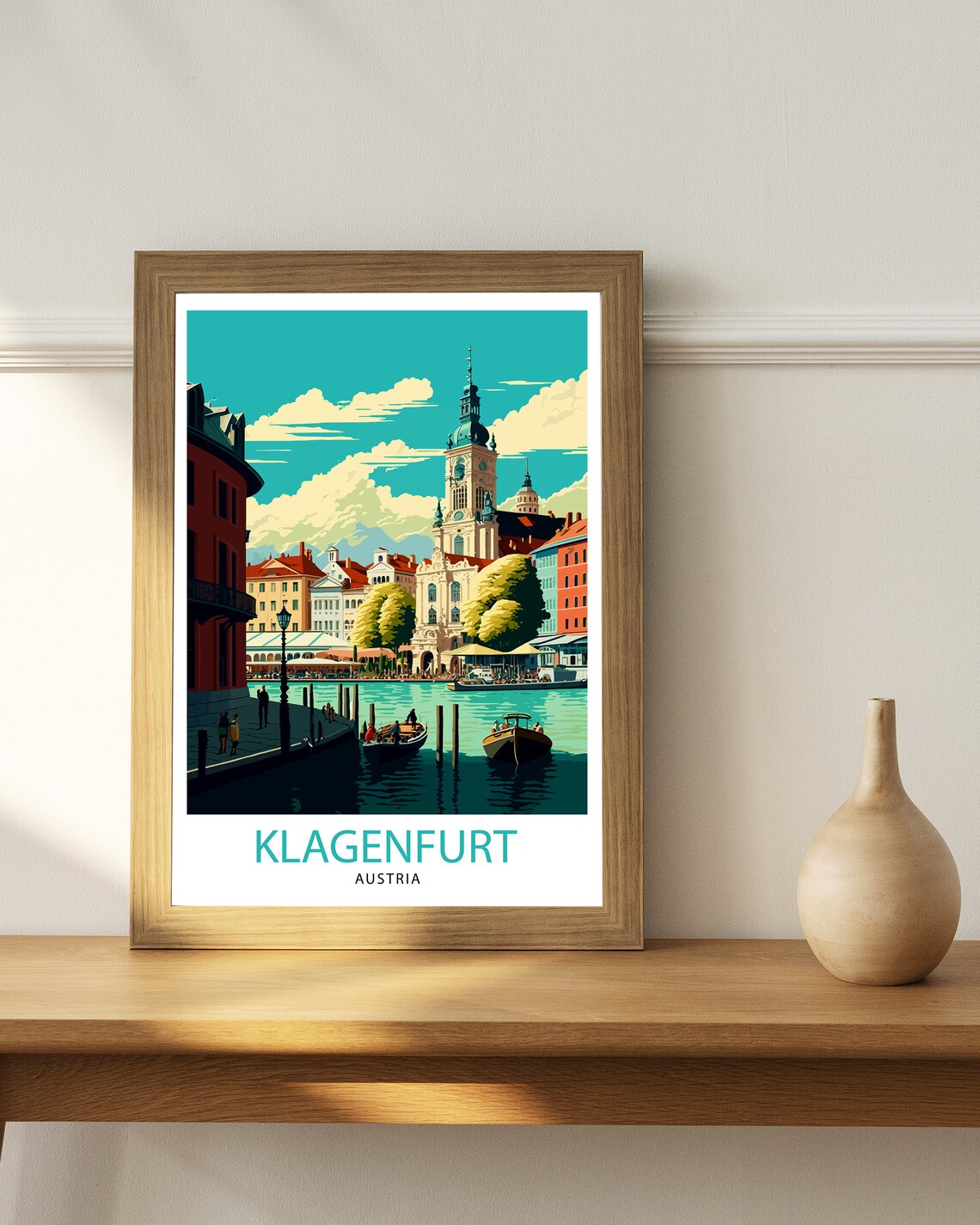 Klagenfurt Austria Travel Poster, Europe Wall Art - Image 2