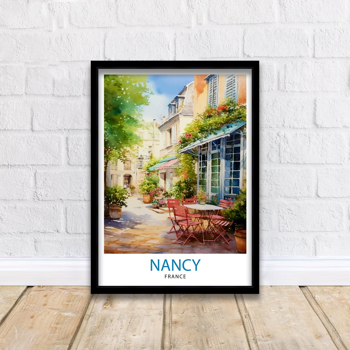 Nancy France Travel Print Nancy Wall Decor Nancy Poster France Travel Prints Nancy Art Print Nancy Illustration Nancy Wall Art France Print - Image 2