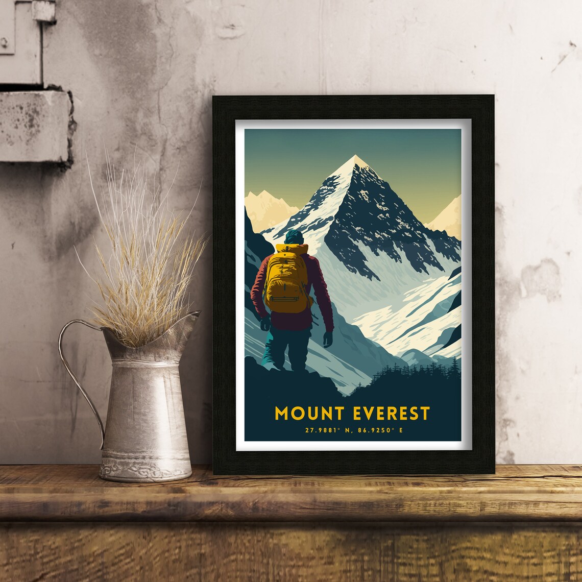Mount Everest Art Print, Mountain Landscape - Image 3