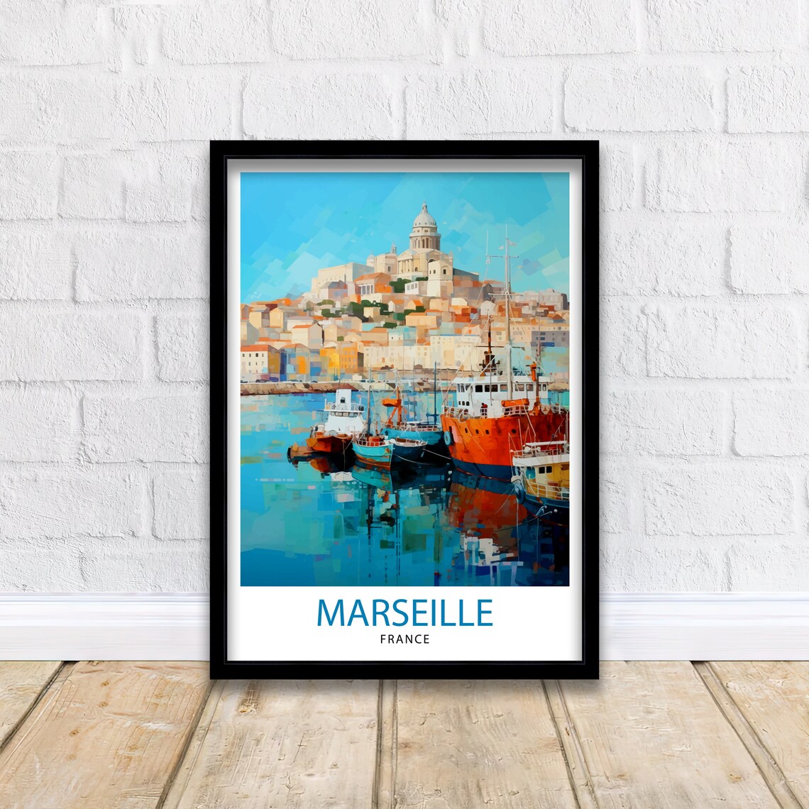 Marseille France Travel Poster, Marseille Wall Decor - Image 2