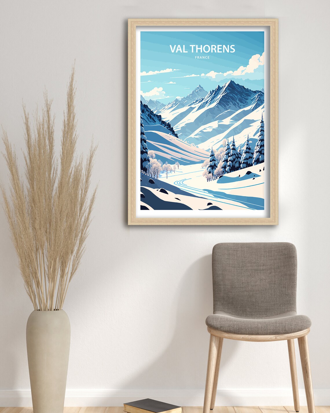 Val Thorens Travel Poster, France Ski Destination - Image 3