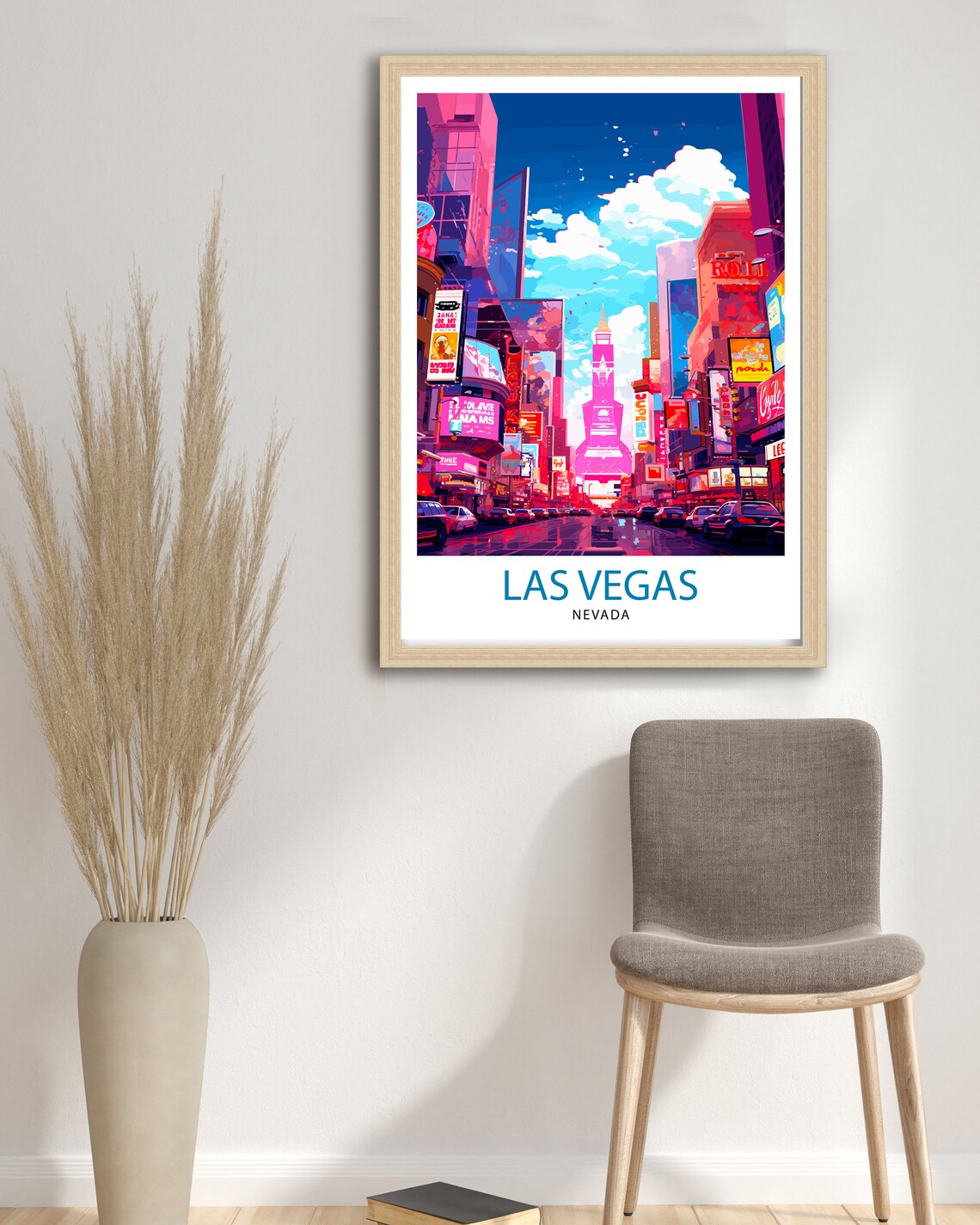 Las Vegas Nevada Travel Poster, Souvenir Wall Art - Image 3