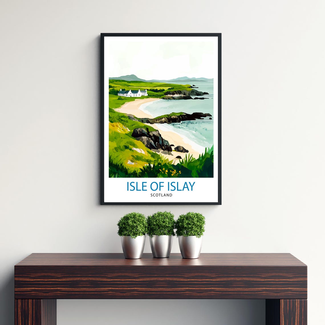 Isle Of Islay Scotland Sandy Bay Coastal Landscape Wall Print - Image 3