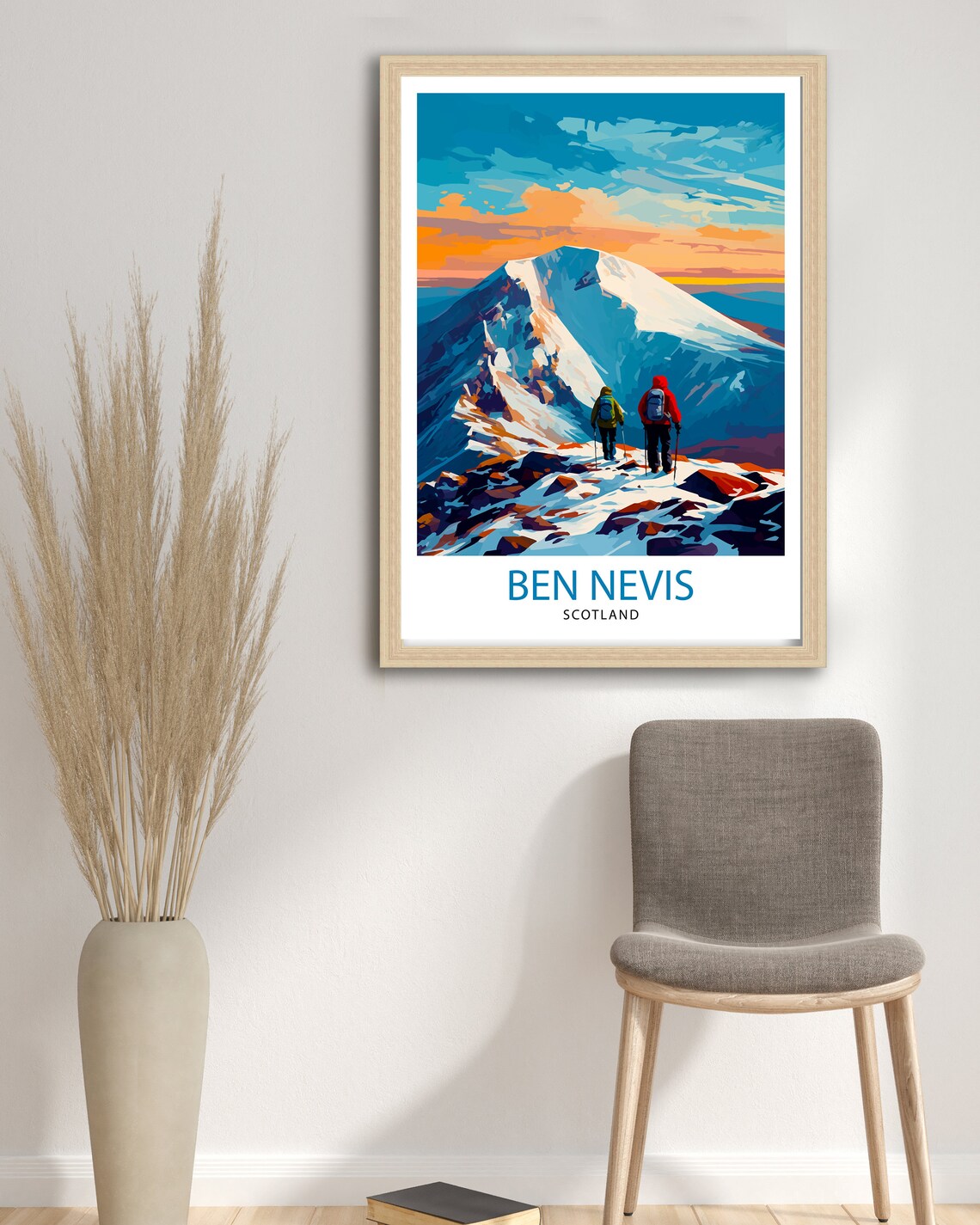 Ben Nevis Print, Scottish Highlands Travel Poster - Image 3