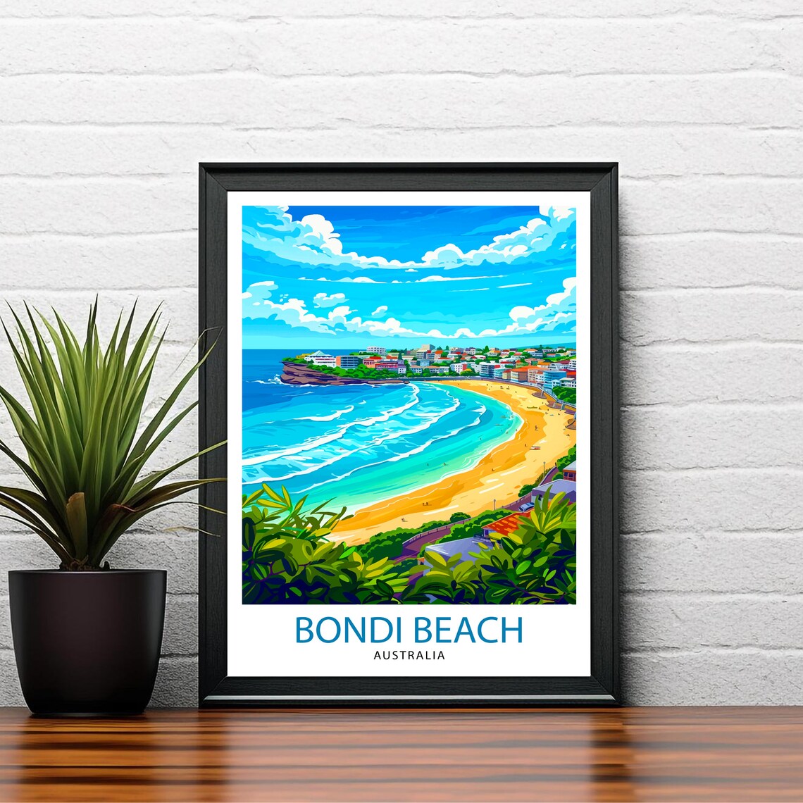 Bondi Beach Sydney Travel Poster, Australia - Image 2