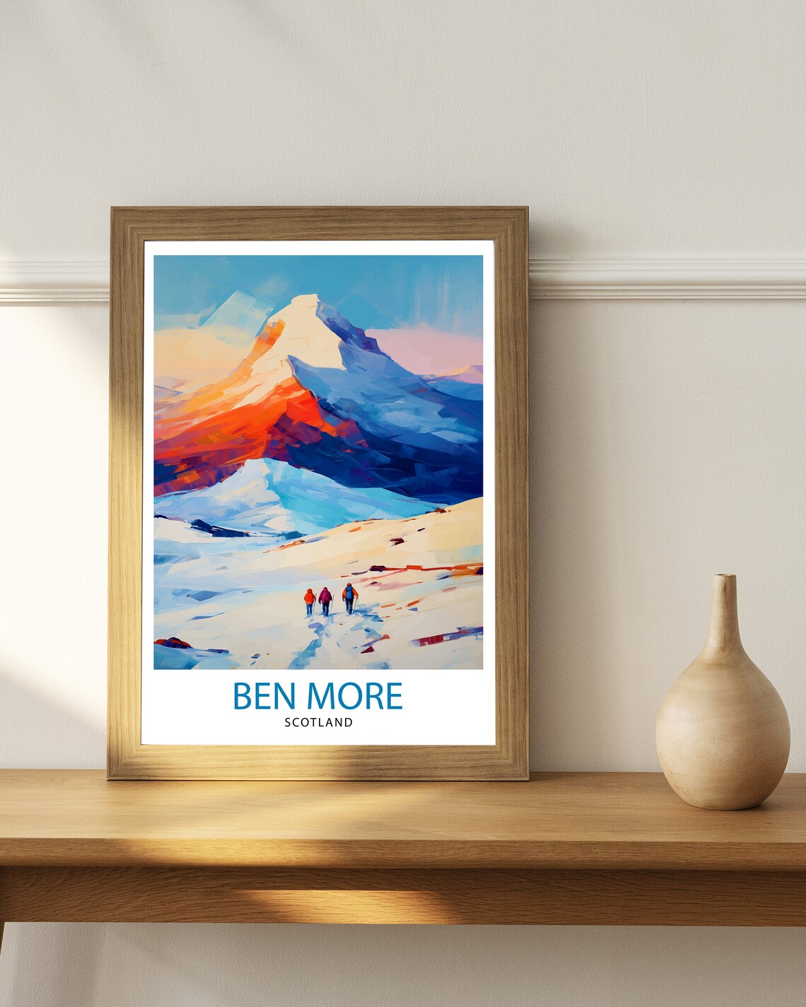 Ben More Scotland Poster, Highland Landscape Art Print - Image 2