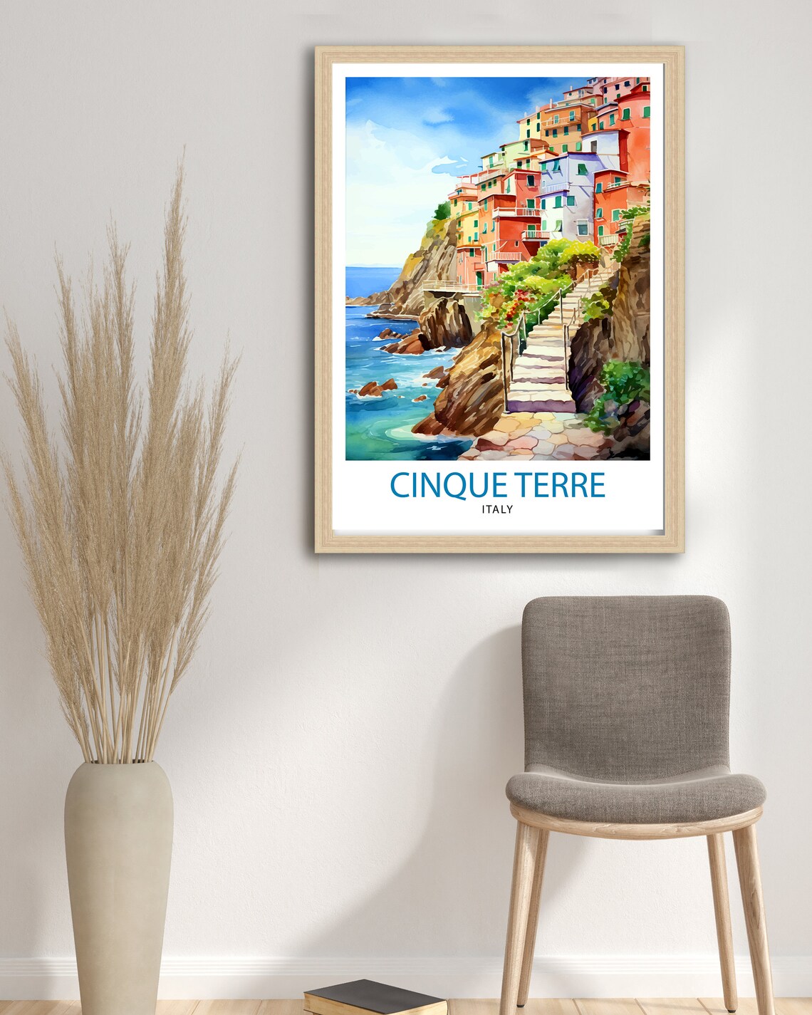 Cinque Terre Italy Travel Poster, Travel Decor - Image 3