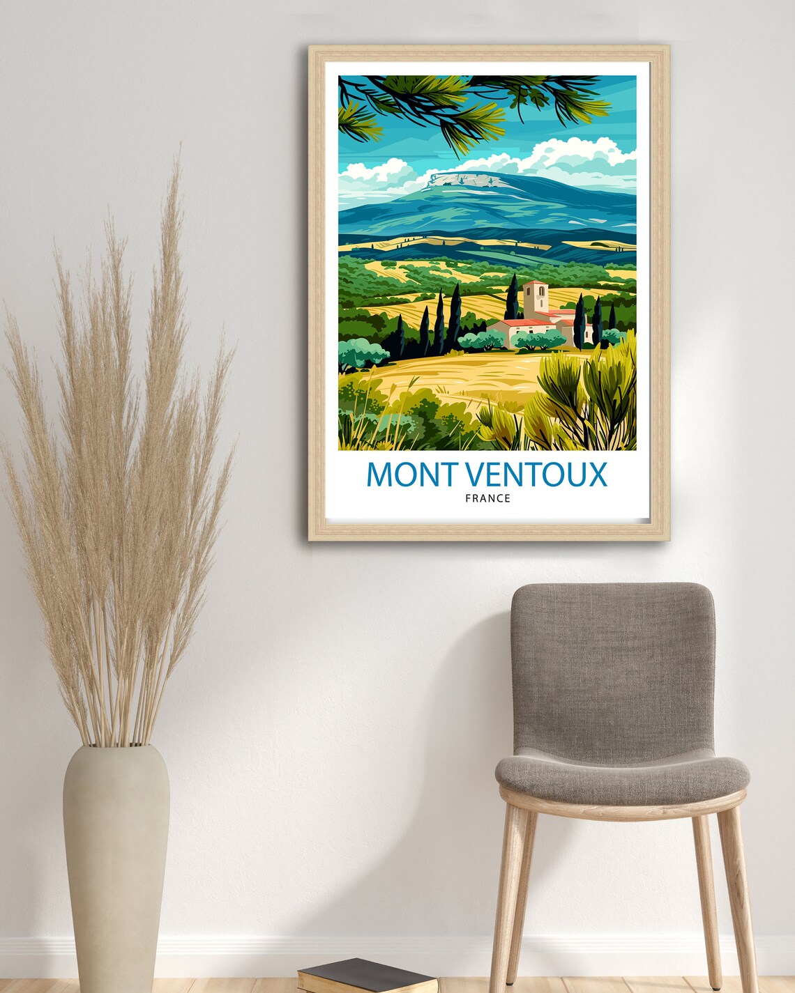 Mount Ventoux France Travel Poster, Provence Landscape - Image 2