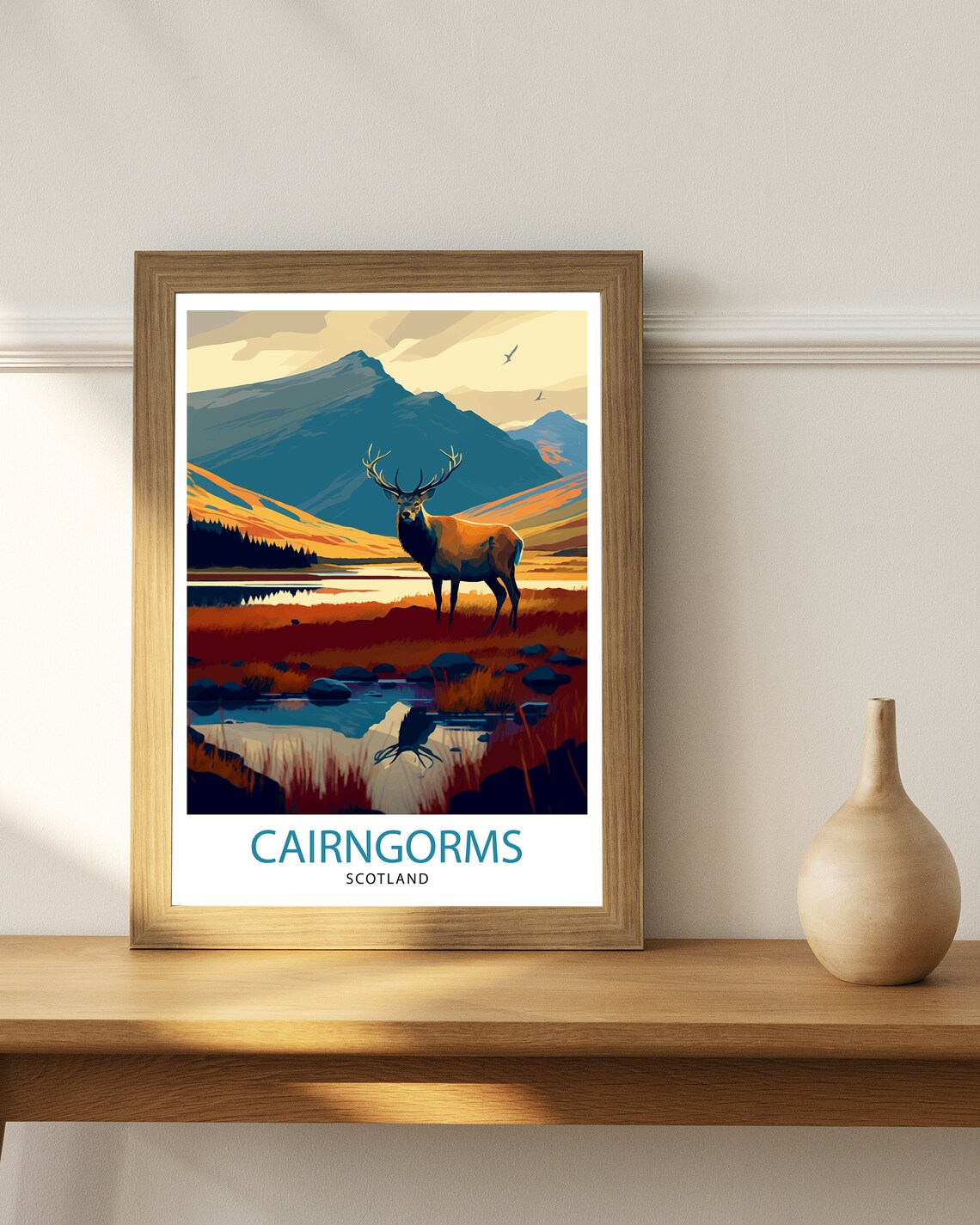 Cairngorms Scotland Travel Poster, Scottish Highlands - Image 2
