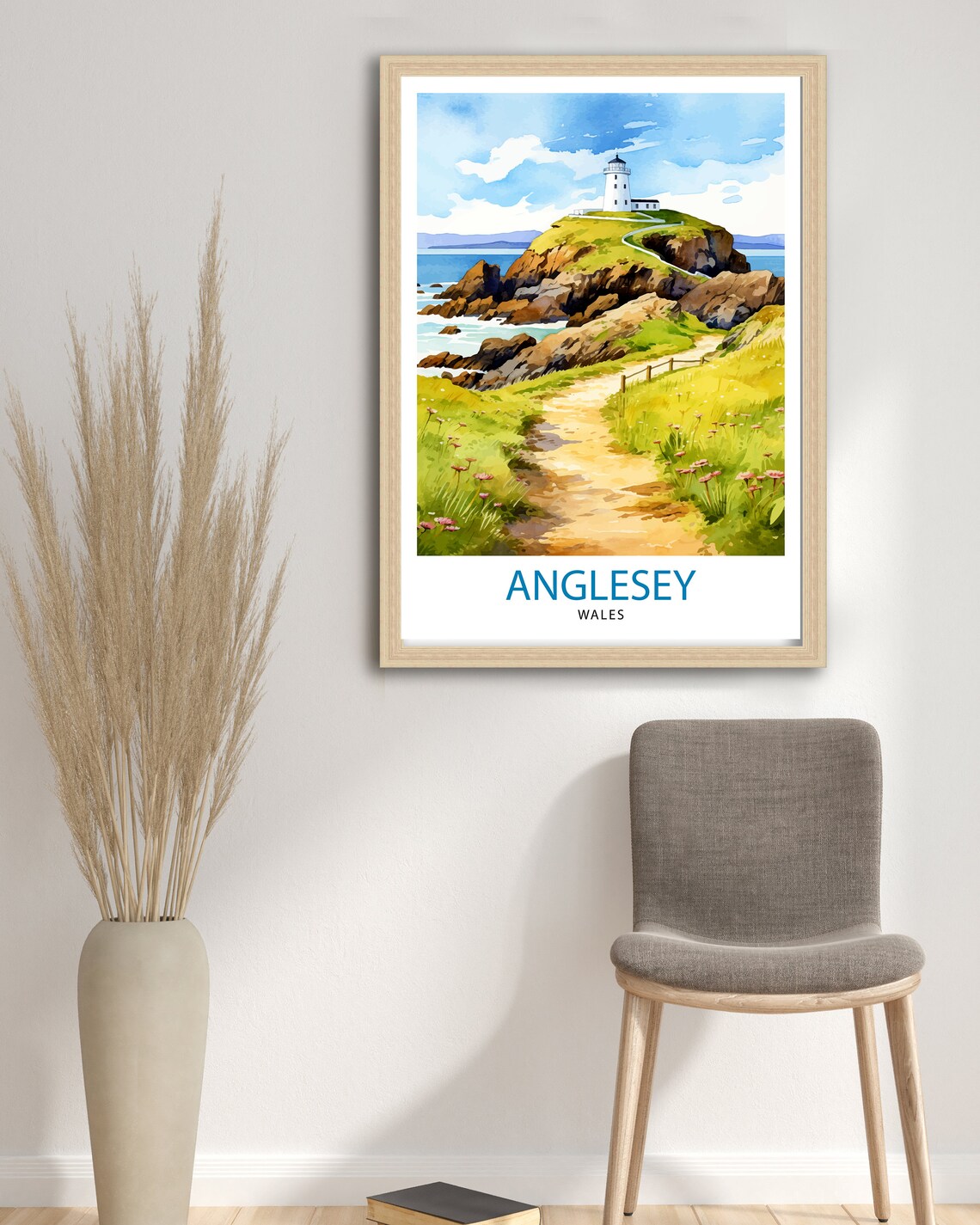 Anglesey Wales Travel Poster, Travel Print - Image 3