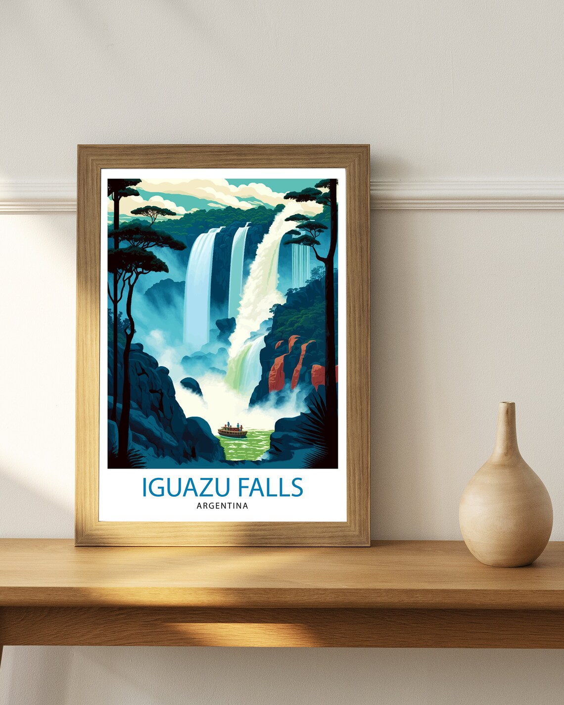 Iguazu Falls Argentina Travel Poster, Wall Decor - Image 2