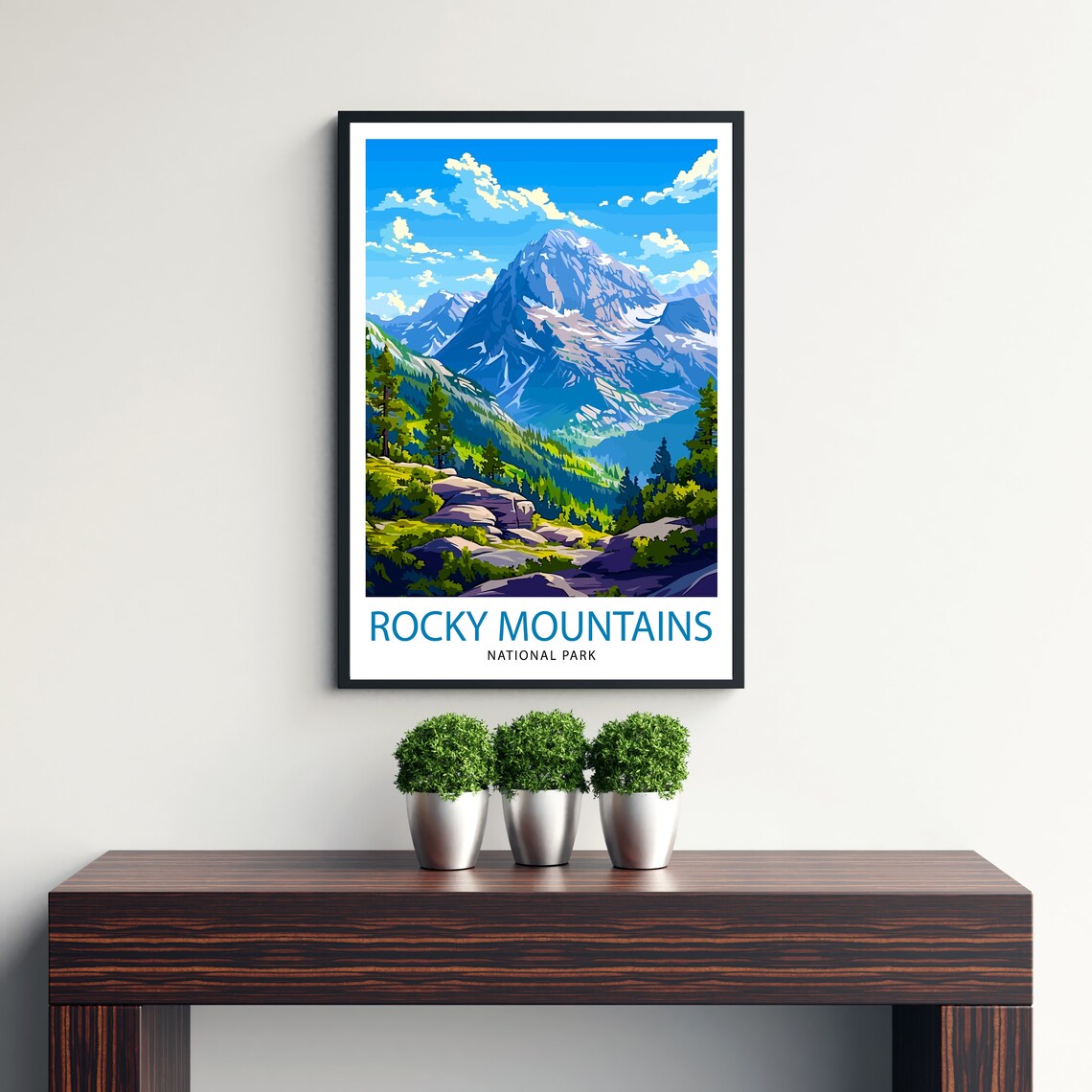 Rocky Mountain National Park Travel Poster, Wall Decor - Image 3