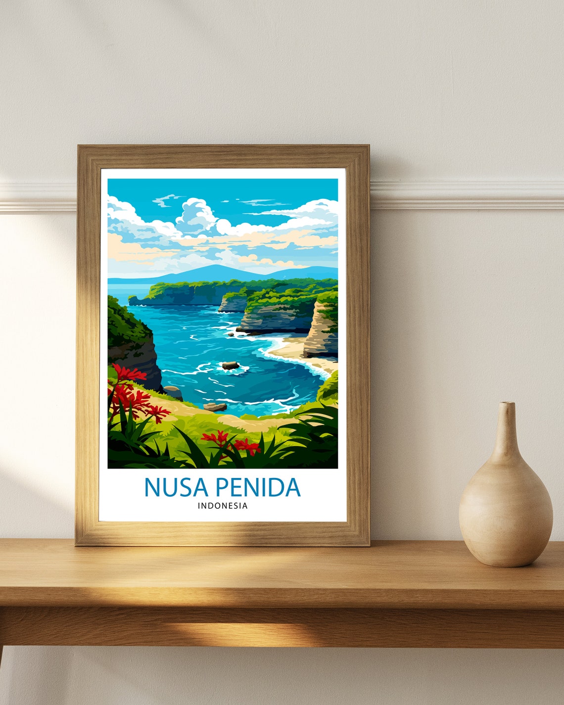 Nusa Penida Indonesia Travel Print Nusa Penida Wall Decor Nusa Penida Poster Indonesia Travel Prints Nusa Penida Art Print - Image 3