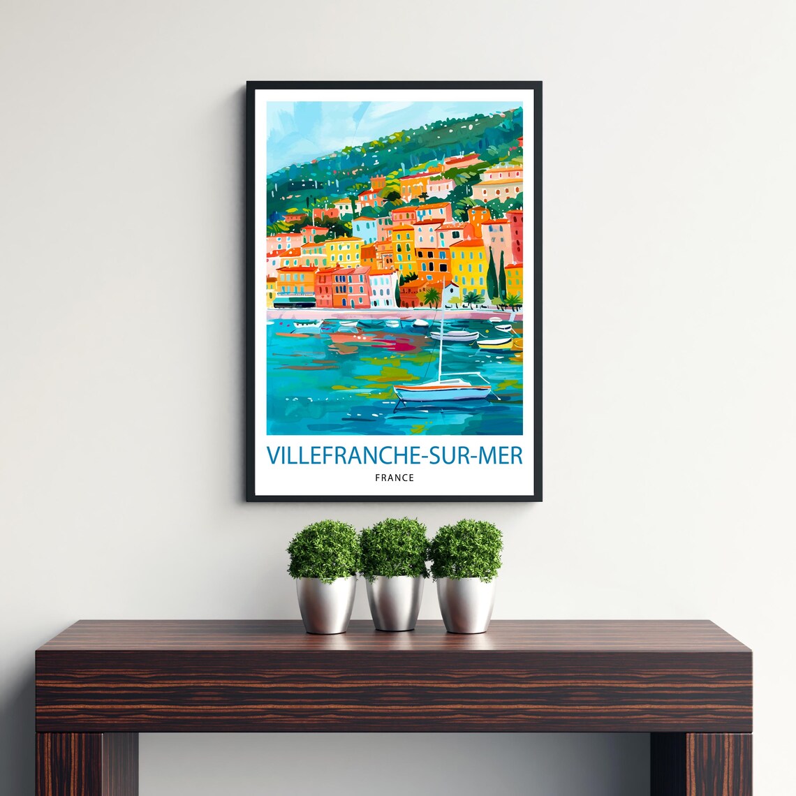 Villefranche Sur Mer French Riviera Travel Poster - Image 3