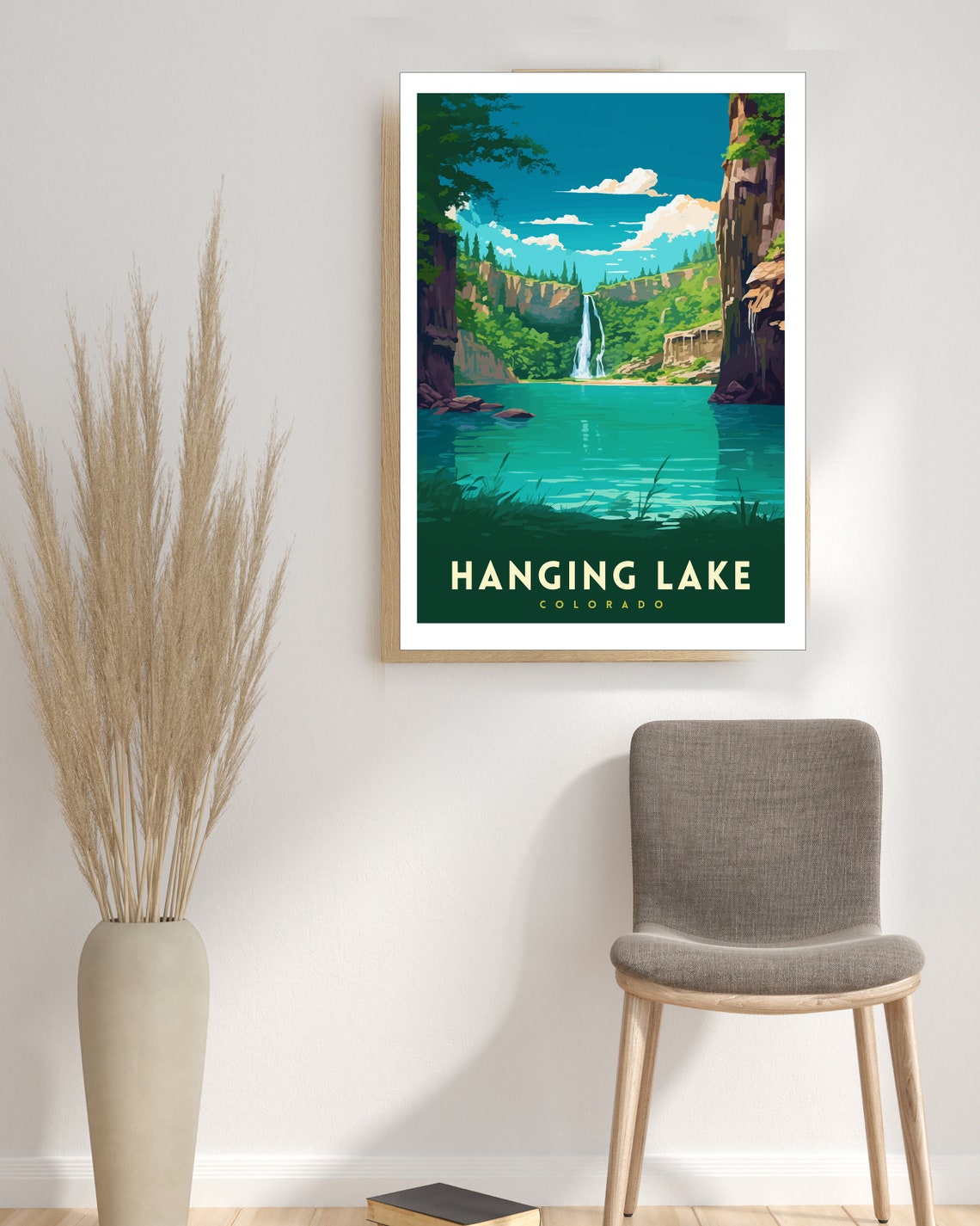 Hanging Lake Colorado Travel Print Colorado Wall Decor Hanging Lake Poster Rocky Mountain Travel Prints Colorado Art Print Hanging Lake - Image 3
