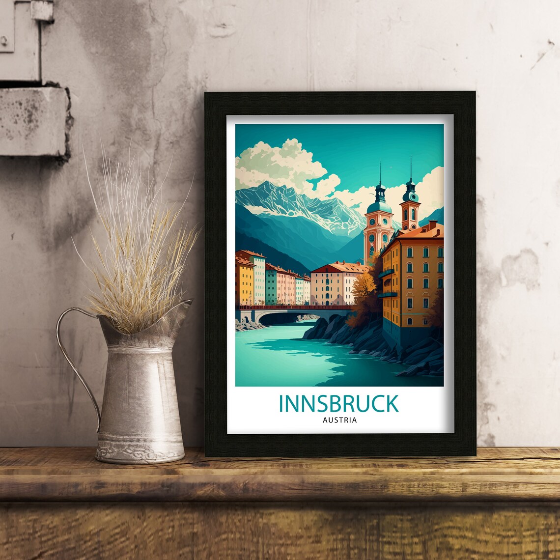 Innsbruck Austria Travel Poster, Europe Wall Decor - Image 3