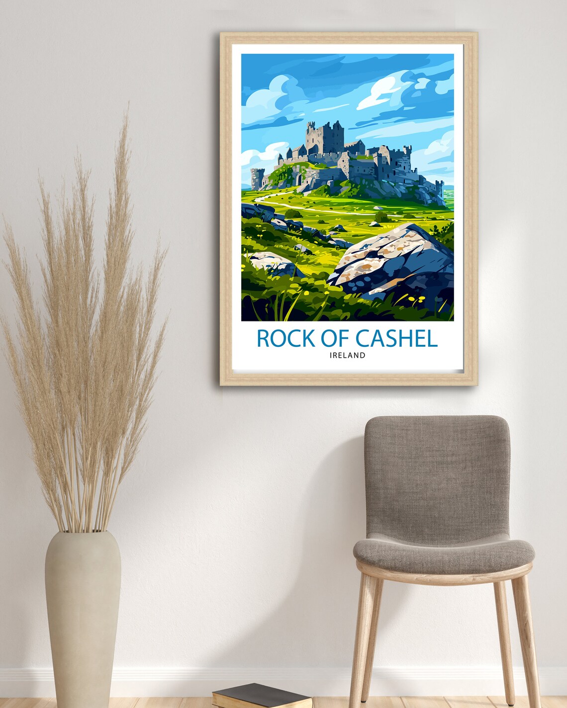 Rock Of Cashel Ireland Travel Poster, Historic Landmark - Image 2