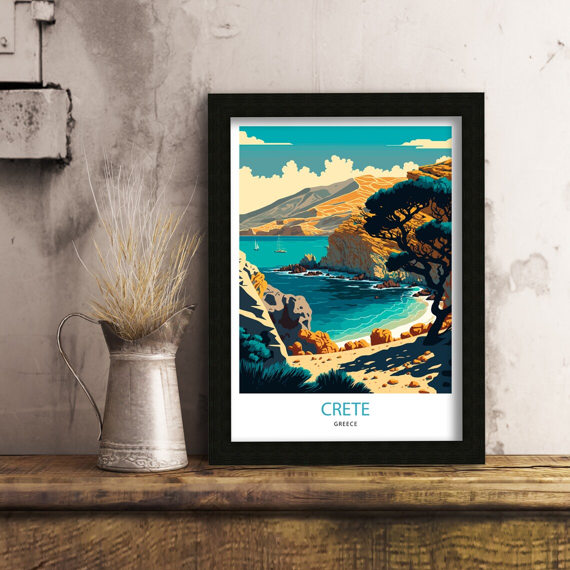 Crete Travel Poster, Greek Island Wall Art - Image 2