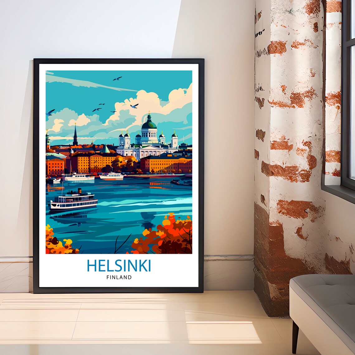 Helsinki Finland Travel Poster, European Wall Decor - Image 3