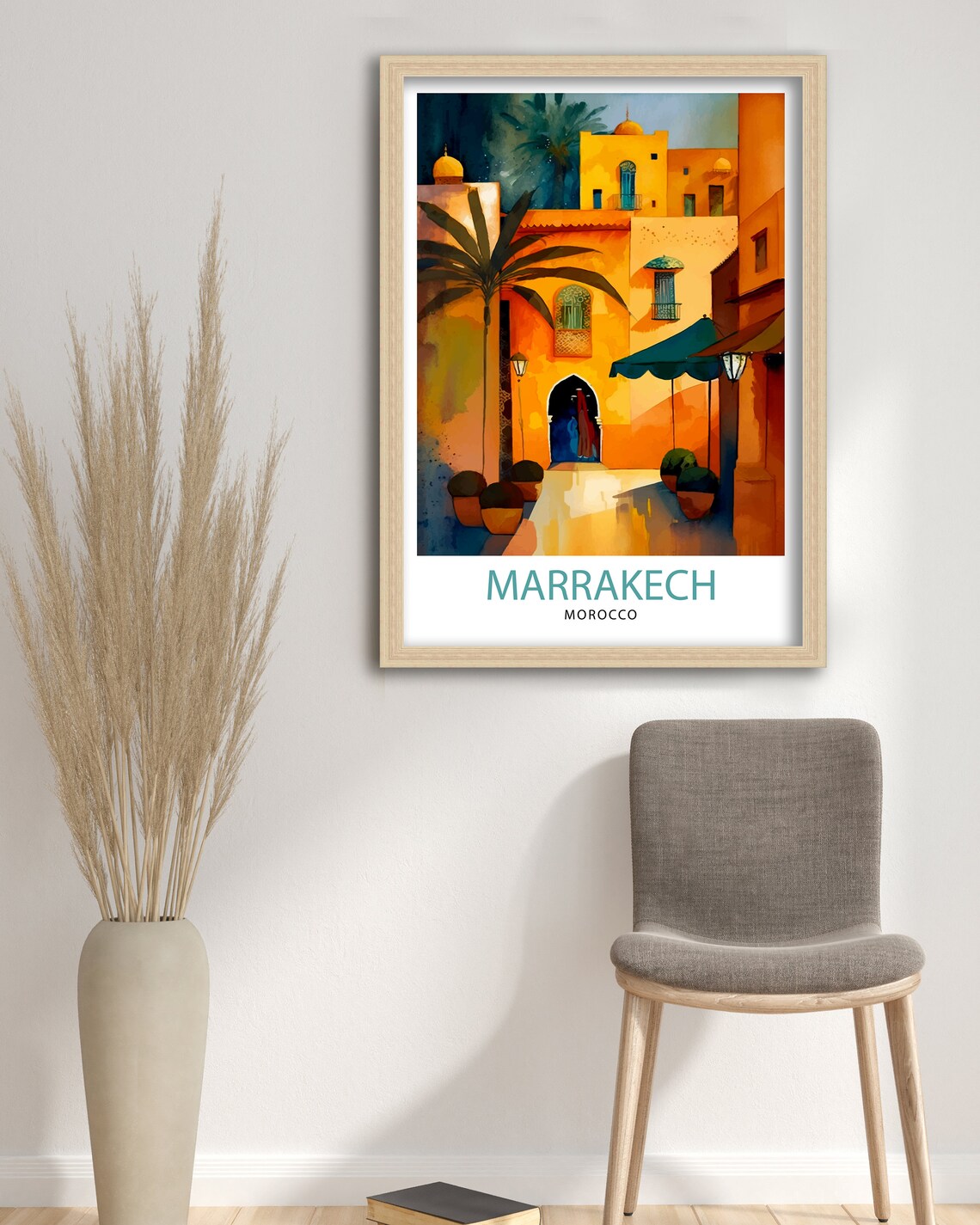 Marrakech Travel Poster, Morocco Wall Art - Image 3