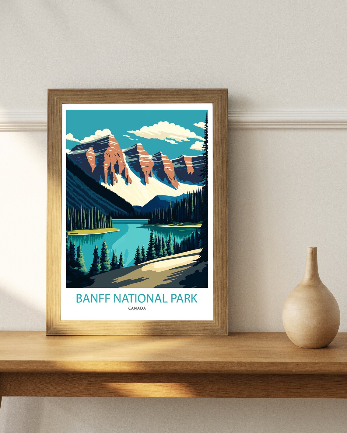 Banff National Park Canada Travel Poster Art Print - Image 2