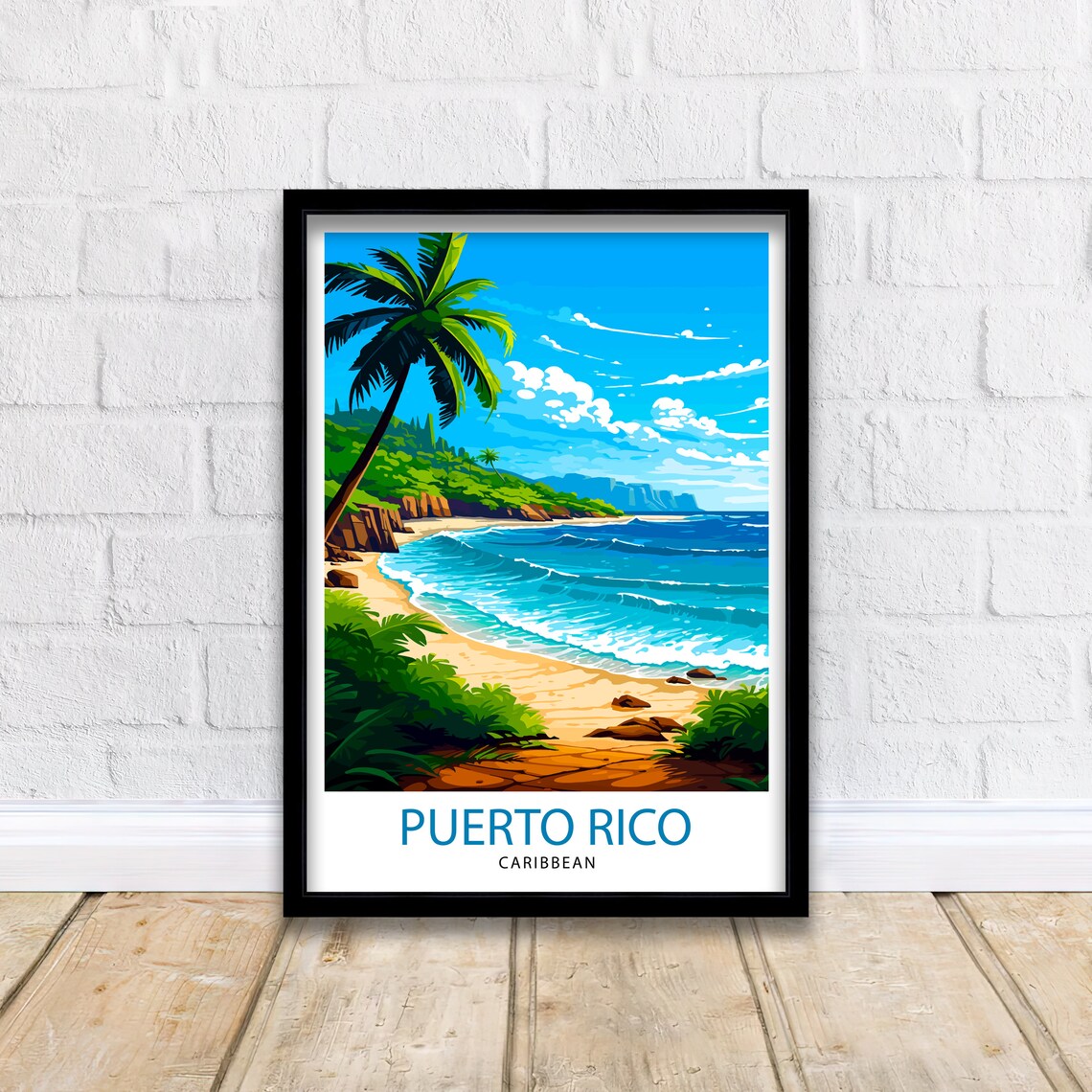Puerto Rico Travel Poster, Latin America Wall Decor - Image 2