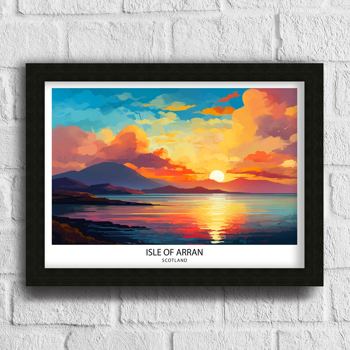 Isle Of Arran Scotland Travel Poster, Arran Decor - Image 3