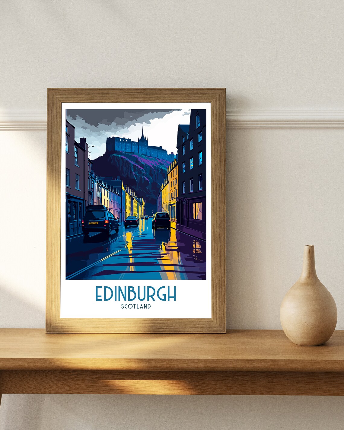 Edinburgh Scotland Travel Poster, Travel Poster - Image 2