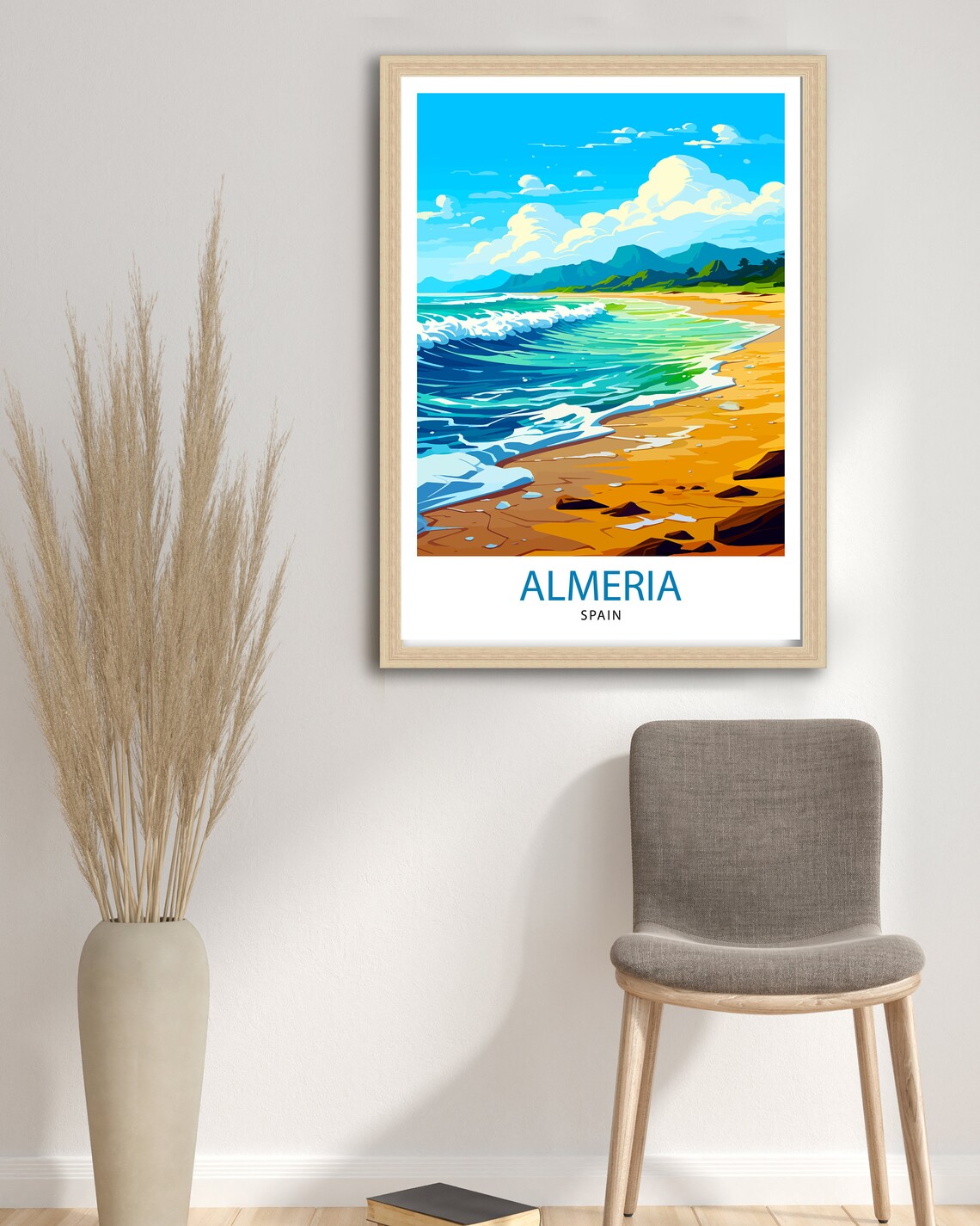 Almeria Spain Travel Poster, European City Print - Image 3