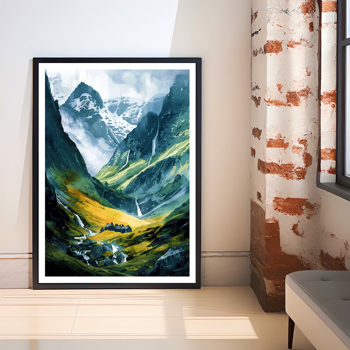 Glencoe Scotland Travel Poster, Scottish Wall Decor - Image 2