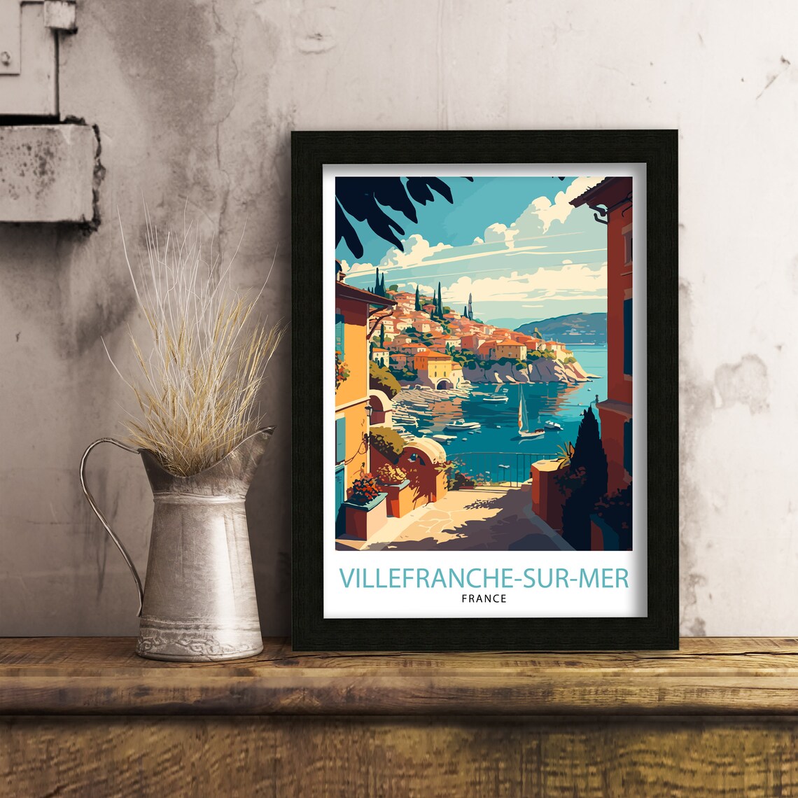 Villefranche Sur Mer Travel Poster, France Wall Art - Image 3