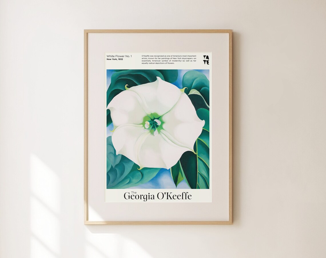 Georgia O'Keeffe White Flower No 1 Tate Botanical Modern Art Poster