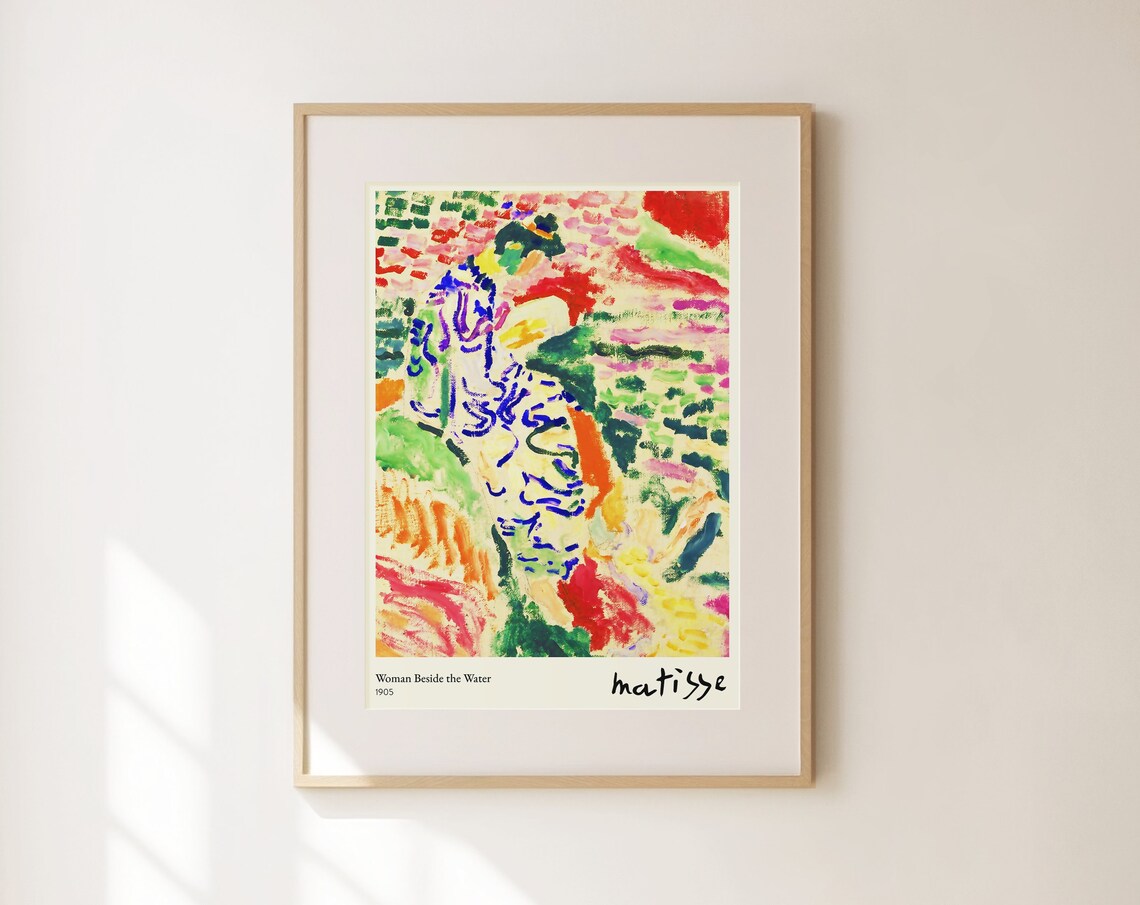 Henri Matisse Woman Beside The Water 1905 Fauvist Colorful Art Print