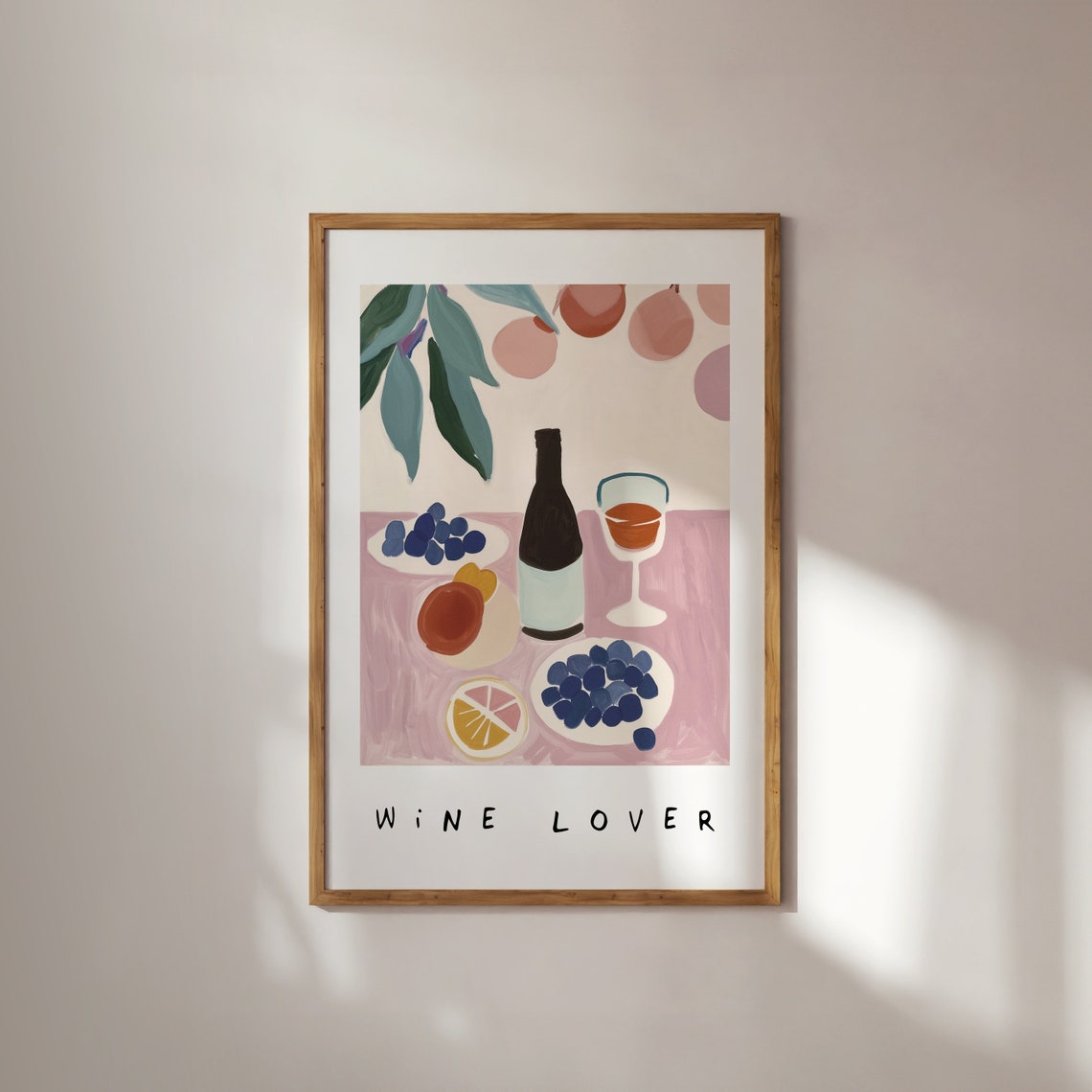 Wine Club Print Retro Wine Poster Wine Poster Vintage Wine Print Mid Century Art Modern Kitchen Wall Art Food Lover French Food Print
