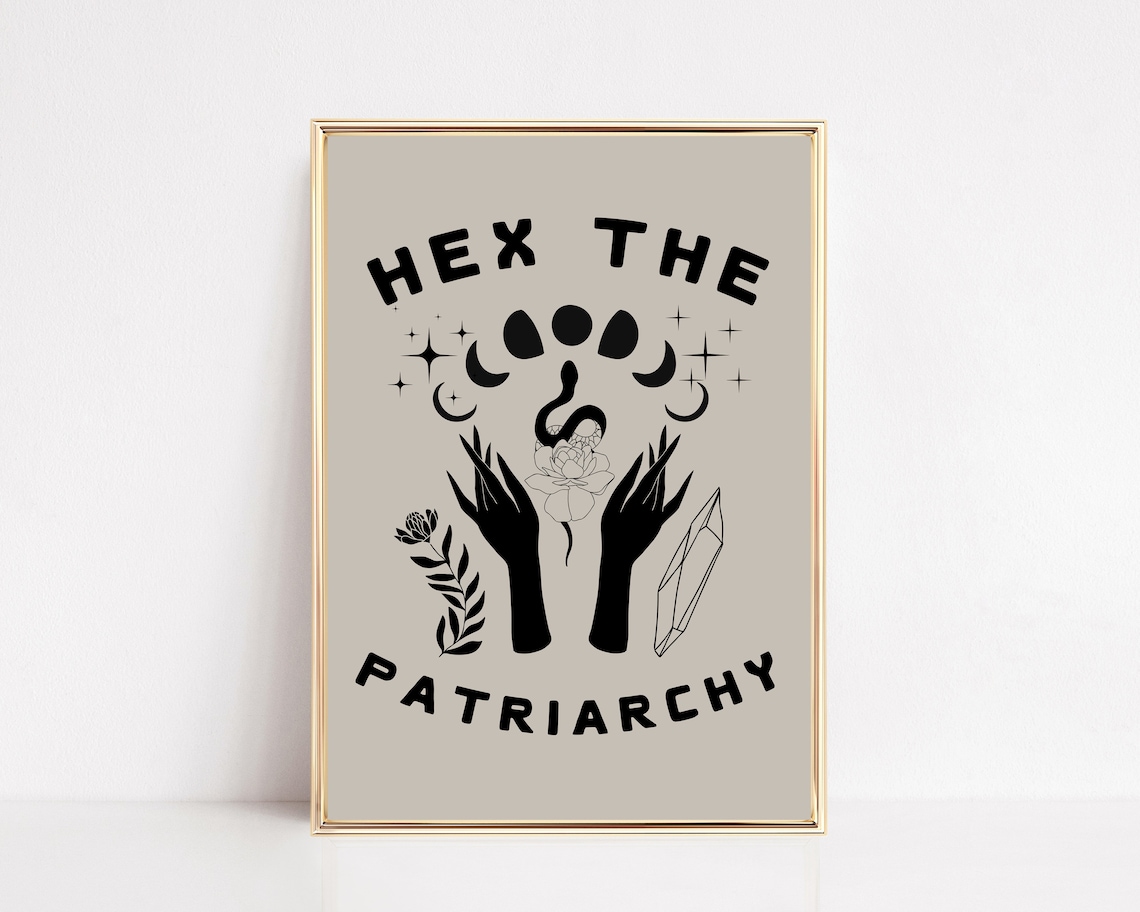 Witchy Halloween Hex The Patriarchy Art Print