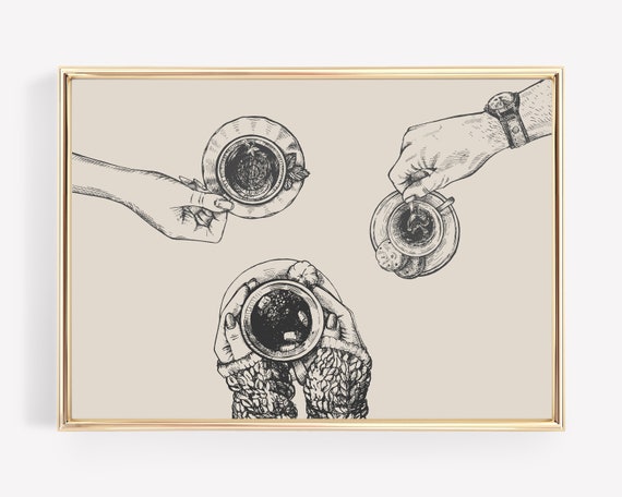Coffee Bar Decor Coffee Wall Art Poster