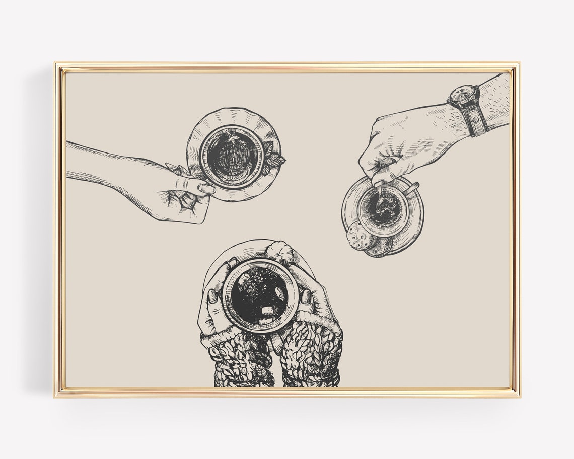 Coffee Bar Decor Coffee Wall Art Poster