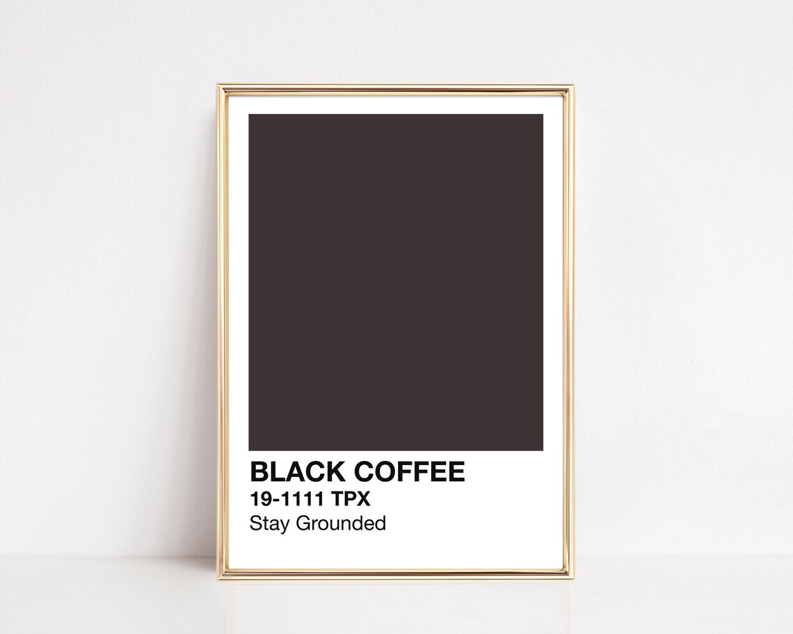 Minimalist Coffee Cafe Art Print, Coffee Bar Decor