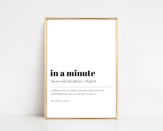 Funny Teen In A Minute Definition Art Print