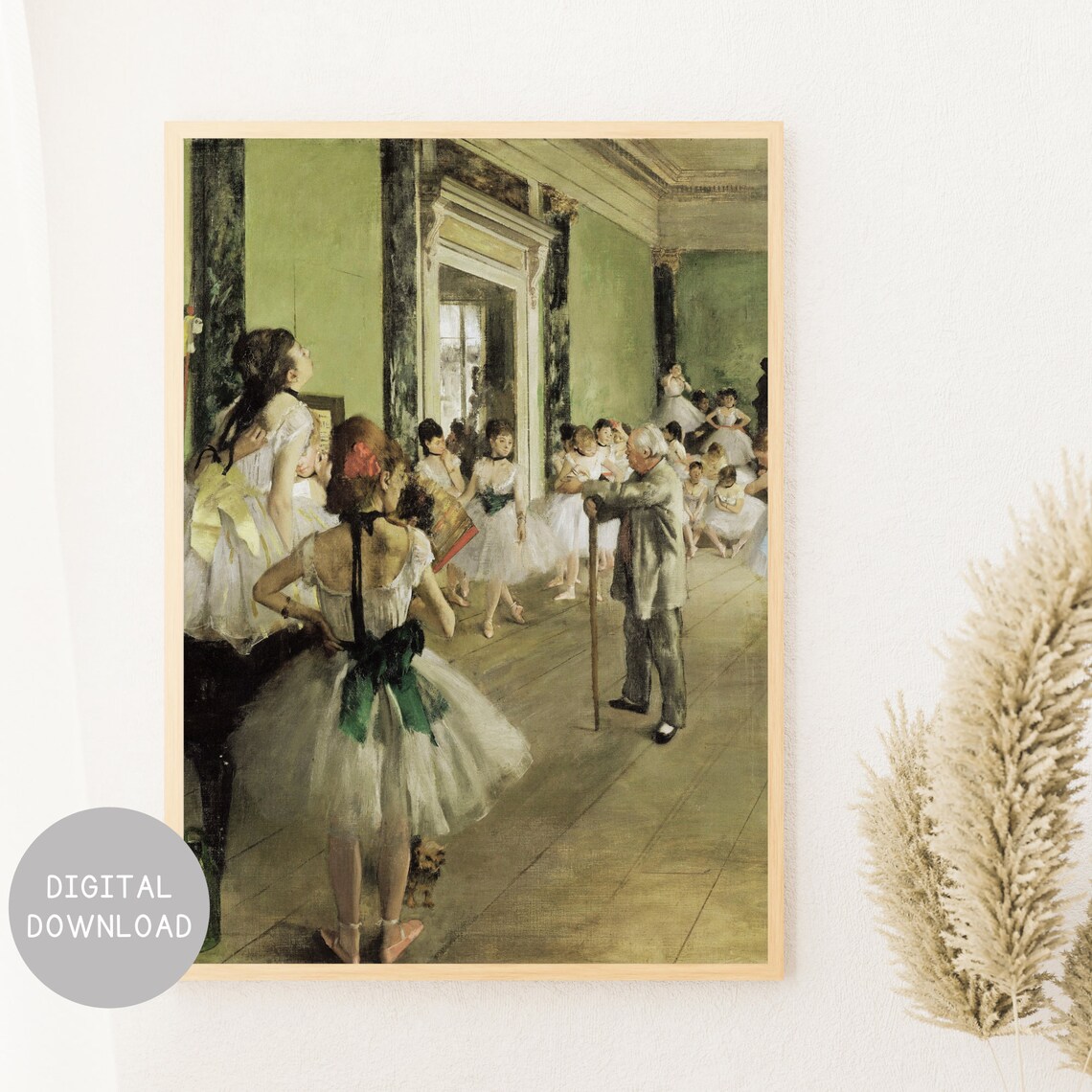 Ballerina Vintage Oil Painting Art Print, Ballet Decor - Image 2